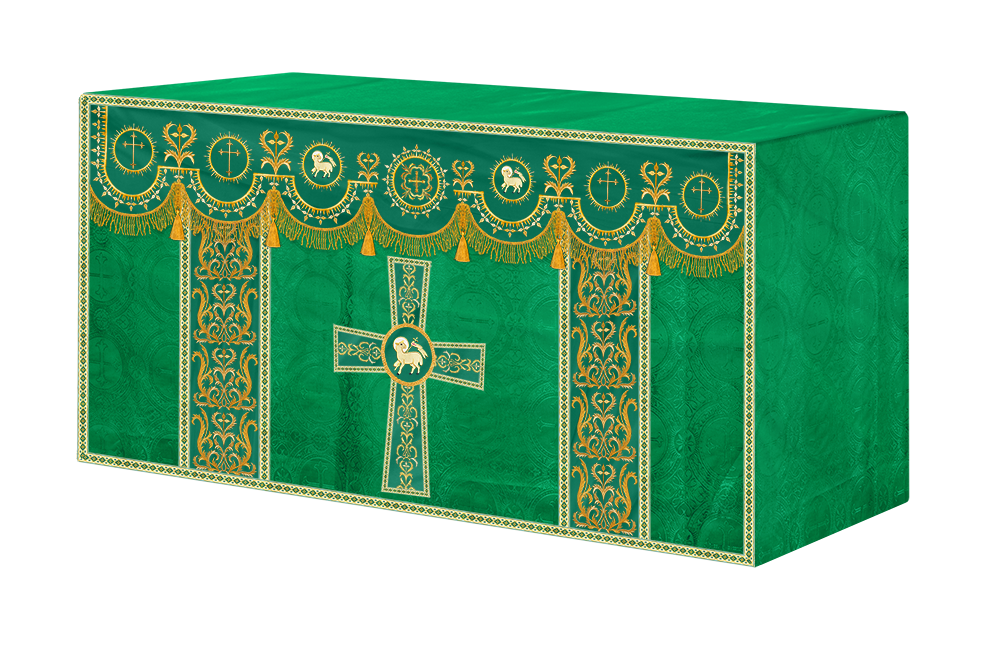 Communion Table Cloth with Embroidered Trims