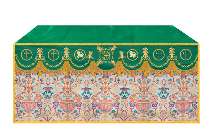 Embroidered Coronation Tapestry Church Altar Cloth