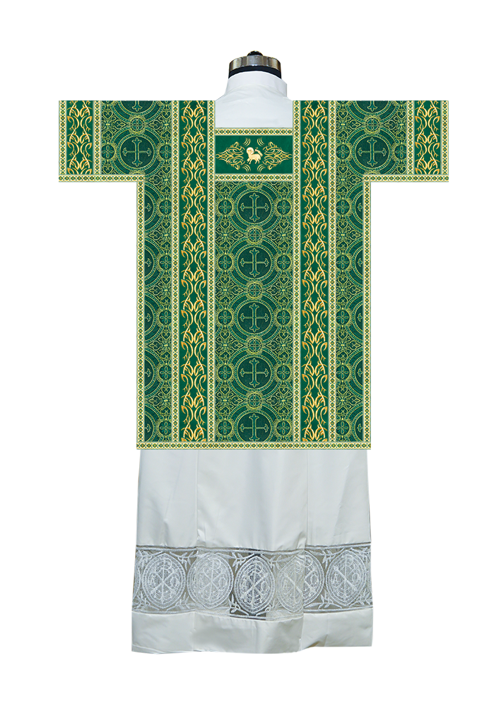 Tunicle Vestment with Embroidered Trims