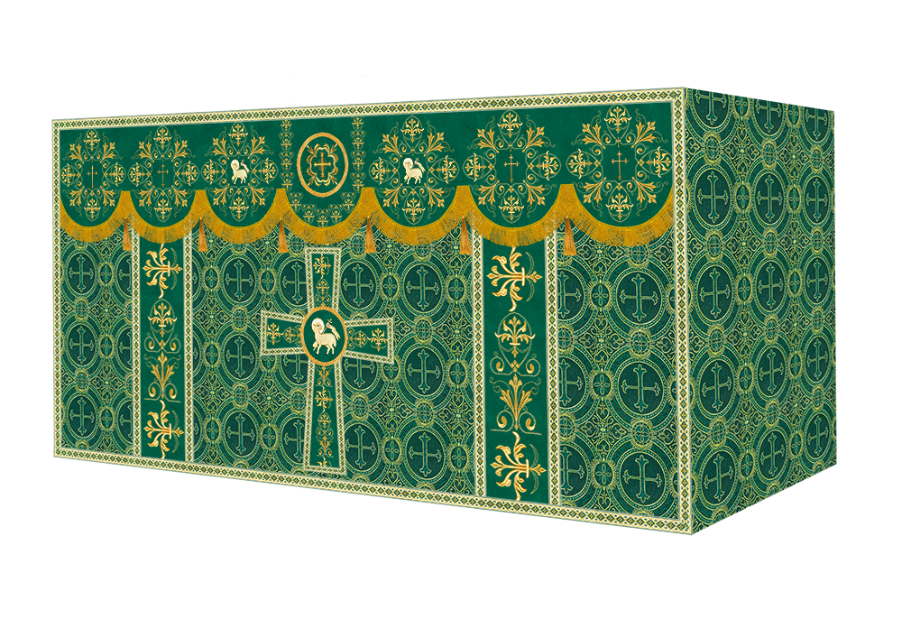 Altar Cloth with Spiritual Motif and Trims