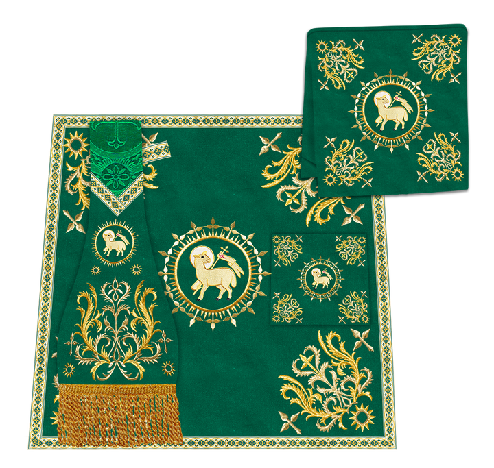 Borromean Chasuble Vestment Enhanced With  Motifs and Trims