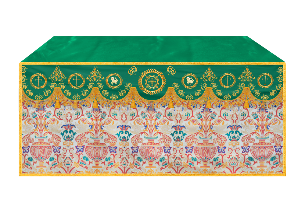 Tapestry Altar Cloth with Embroidered Orphrey