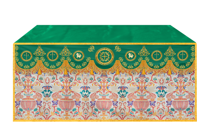 Tapestry Altar Cloth with Embroidered Orphrey