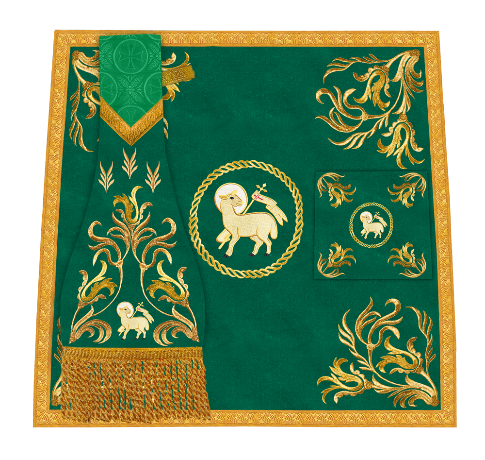 Liturgical Mass Set with Embroidered Details