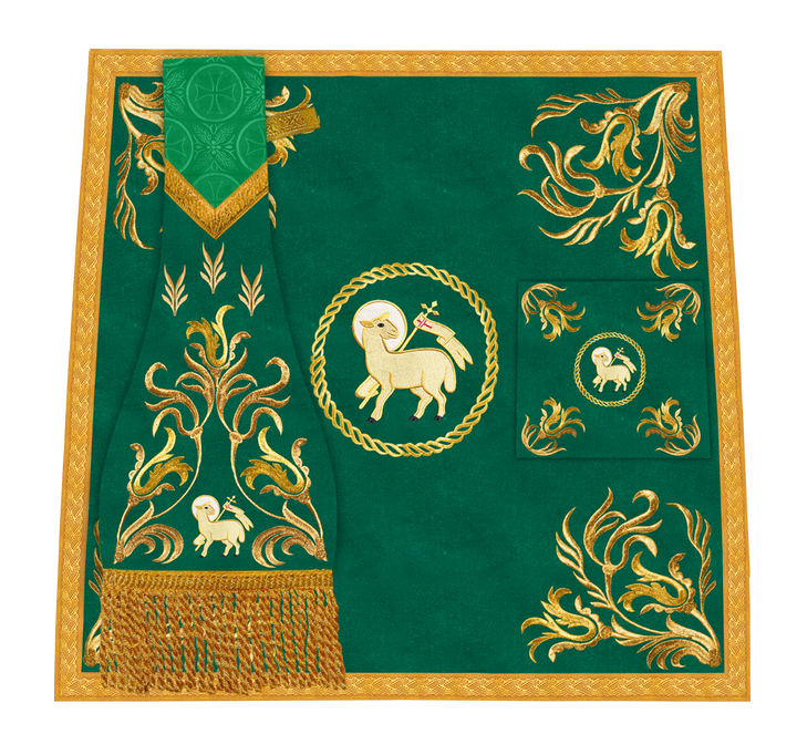 Liturgical Mass Set with Embroidered Details