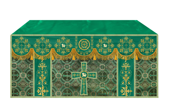 Altar Cloth with Spiritual Motif and Trims