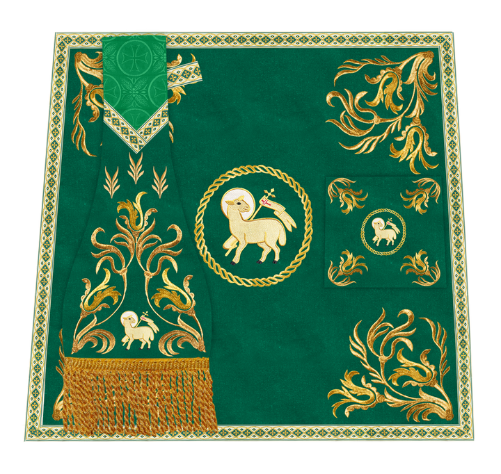 Handmade Church Altar Cloth with Traditional Embroidery