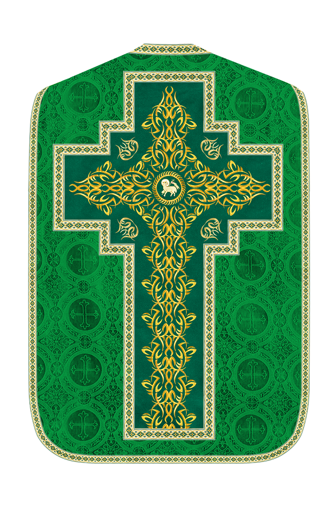 Roman Fiddleback Chasuble With Enhanced Embroidery  & trims