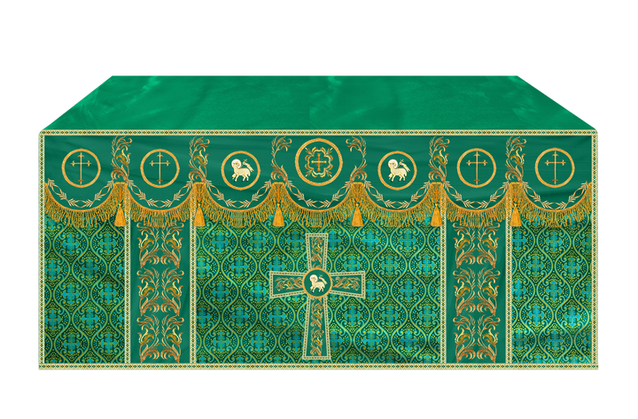 Altar Cloth with Liturgical Motif and Trims