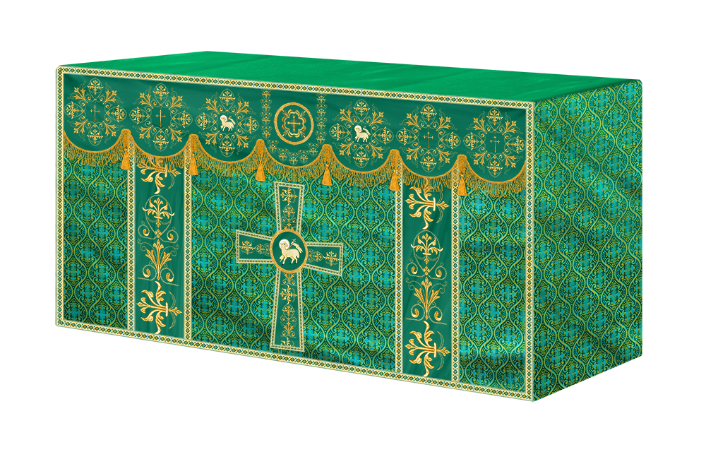 Altar Cloth with Spiritual Motif and Trims