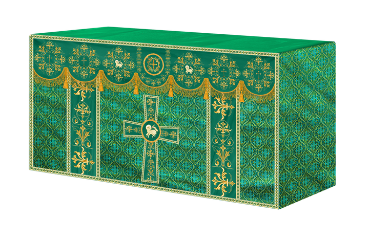 Altar Cloth with Spiritual Motif and Trims