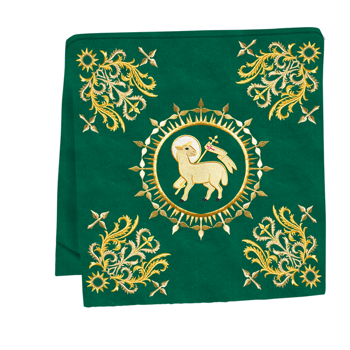 Elegant  church mass set with Embroidered Motif