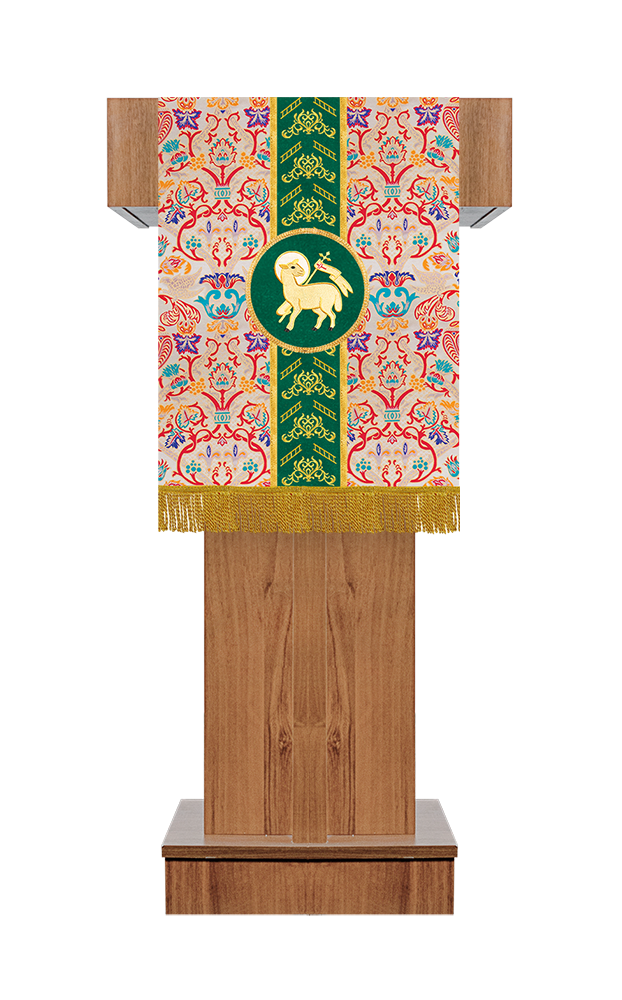 Tapestry Pulpit/Lectern with Woven Braids