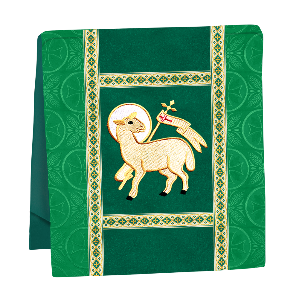 Traditional Altar Mass Set with  Embroidered Motifs