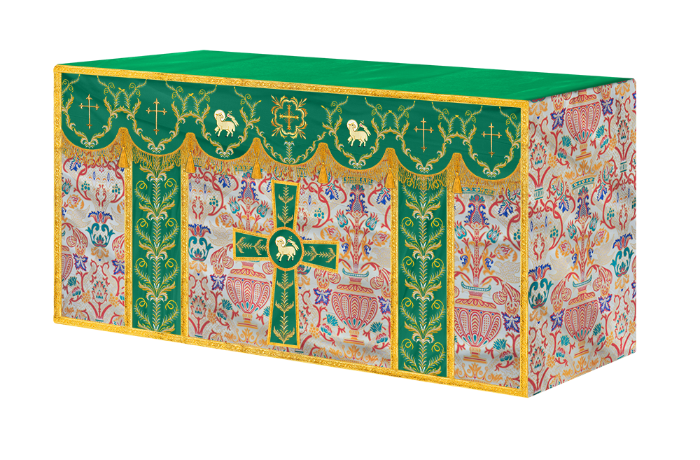 Tapestry Altar Cloth with Liturgical Motif