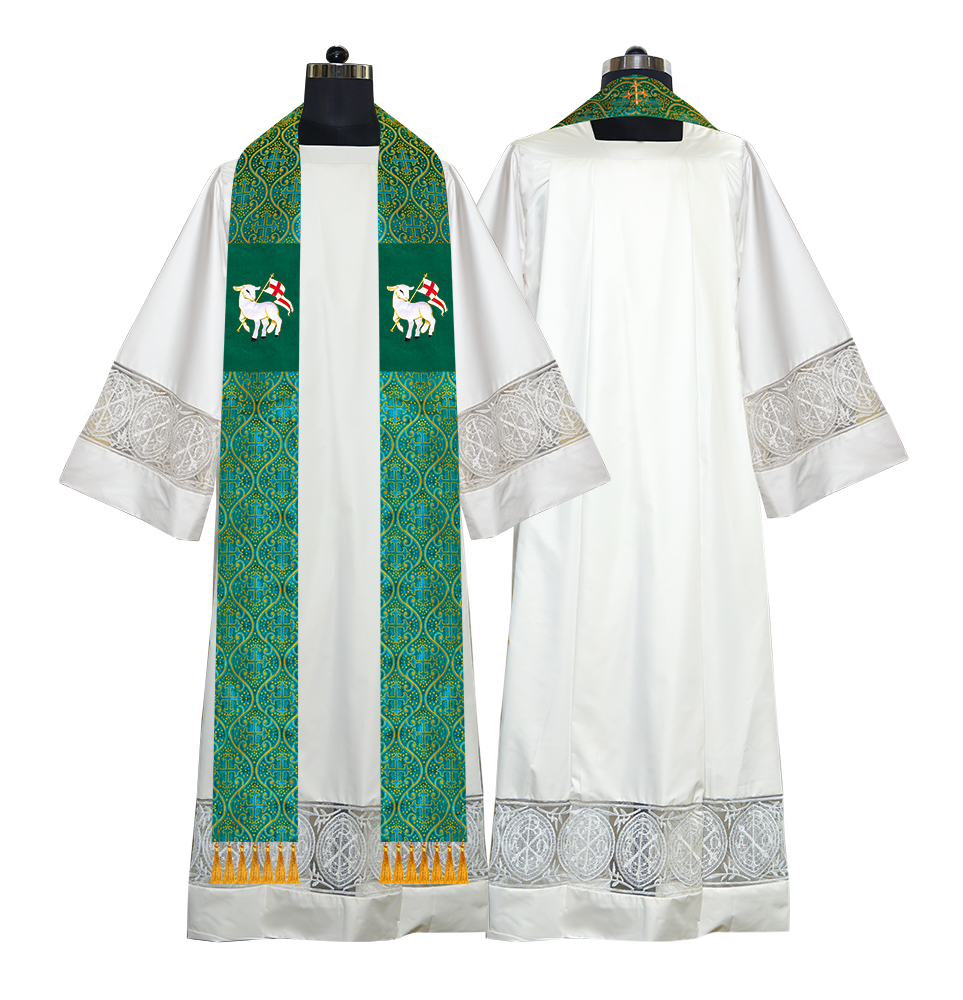 Embroidered Priest Stole with Motif