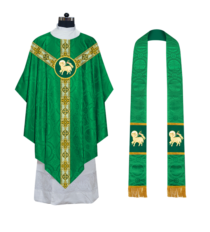 Pugin Style Chasuble Designed with Different Orphrey