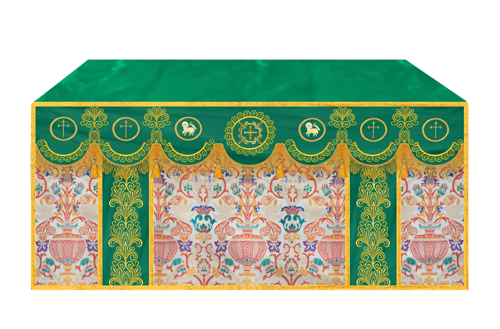 Coronation Tapestry Church Altar Cloth with Trims