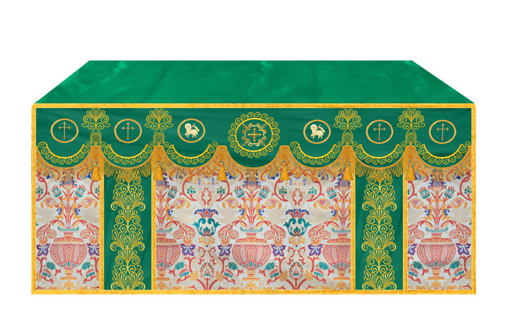 Coronation Tapestry Church Altar Cloth with Trims