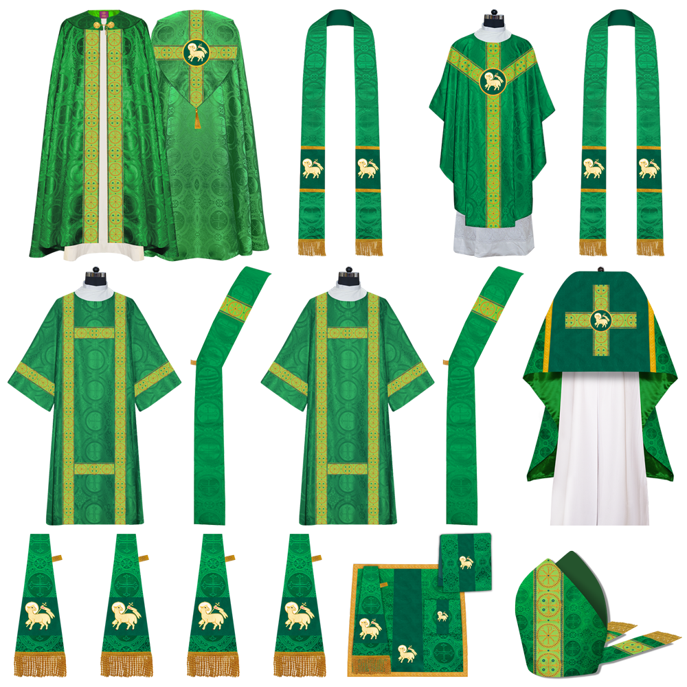 Gothic Highline Mass Set with Embroidered Motif and Trims