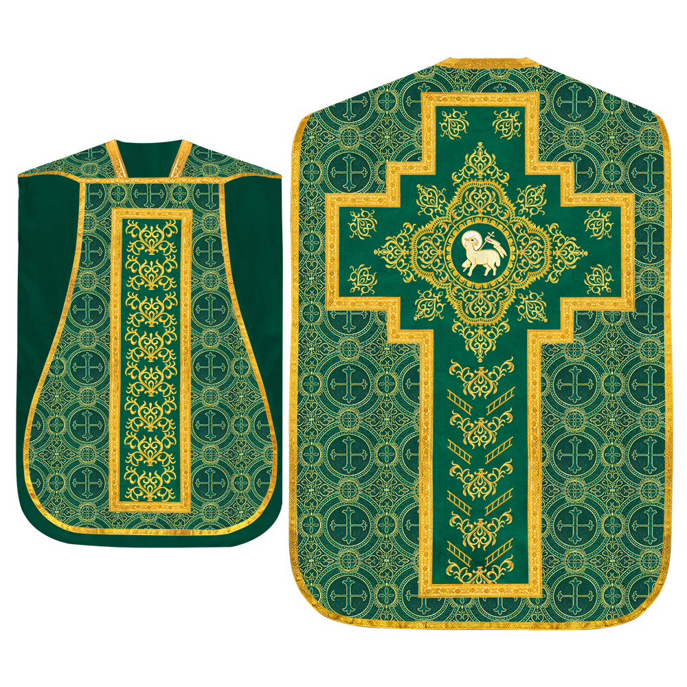 Set of four Roman Chasuble with stole