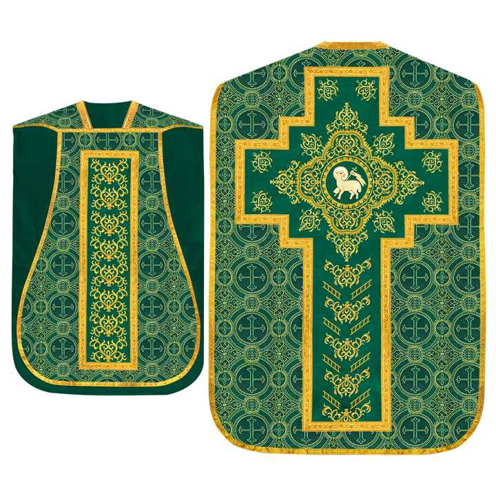 Set of four Roman Chasuble with stole