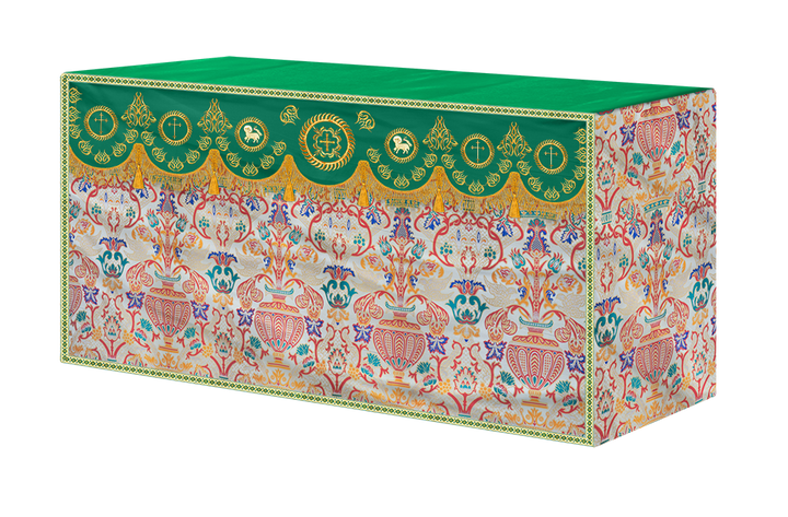 Tapestry Altar Cloth with Embroidered Motif