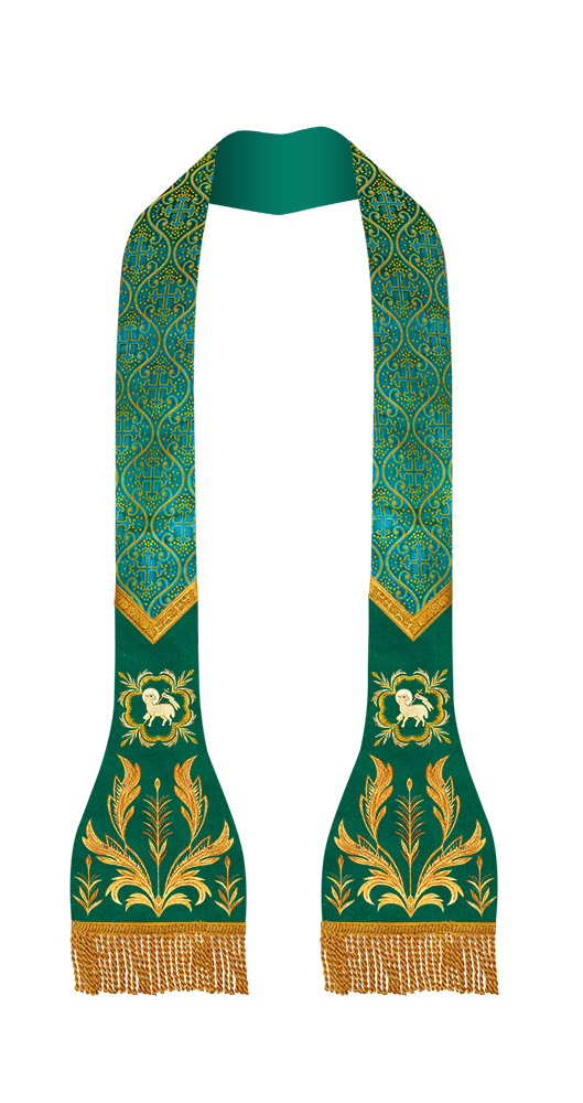 SET OF 4 LITURGICAL ROMAN STOLE VESTMENT