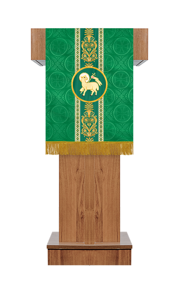 Embroidered Pulpit adorned with Motif and Trims