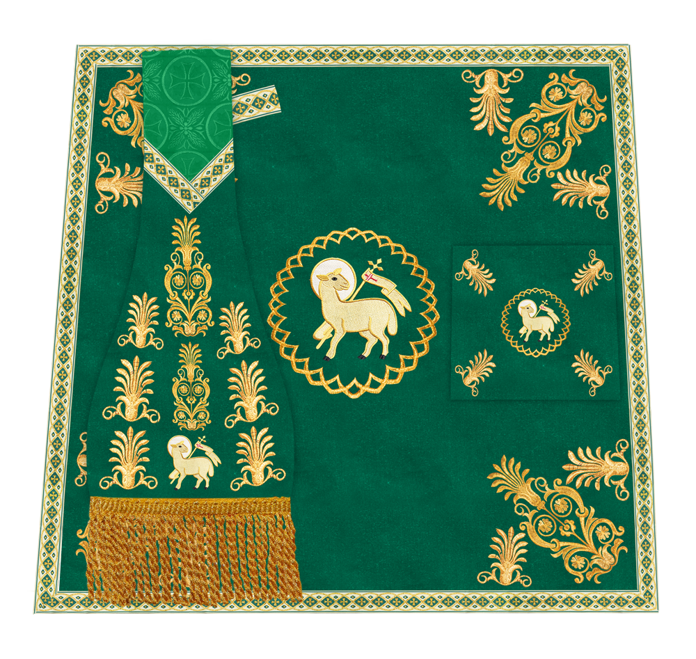 Altar Mass Set adorned with Liturgical motif and Trims