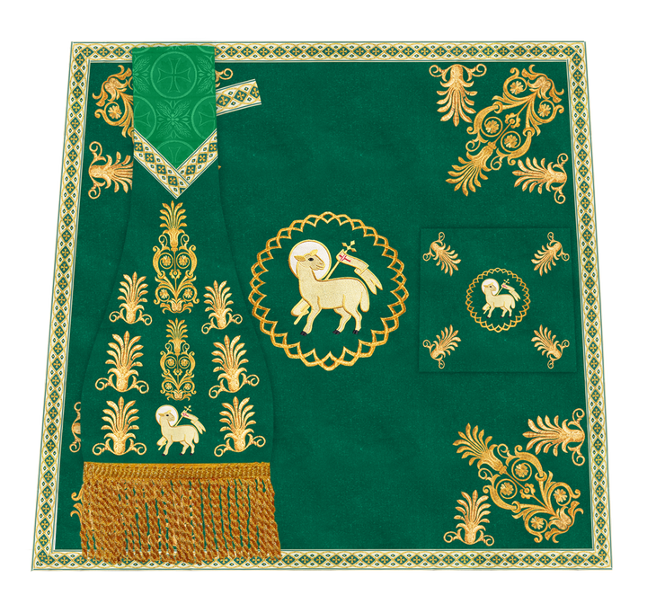 Altar Mass Set adorned with Liturgical motif and Trims