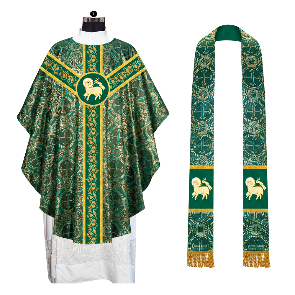 Gothic Chasuble with Grapes Embroidery