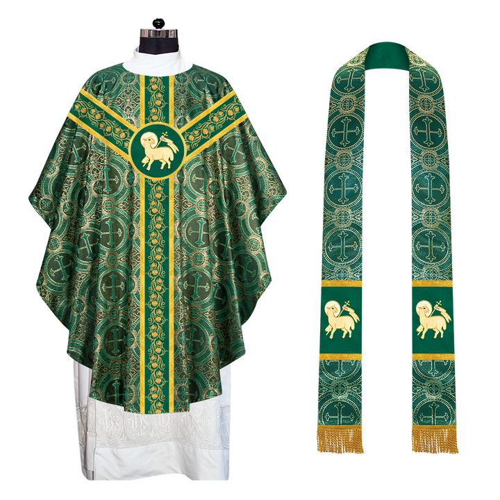 Gothic Chasuble with Grapes Embroidery