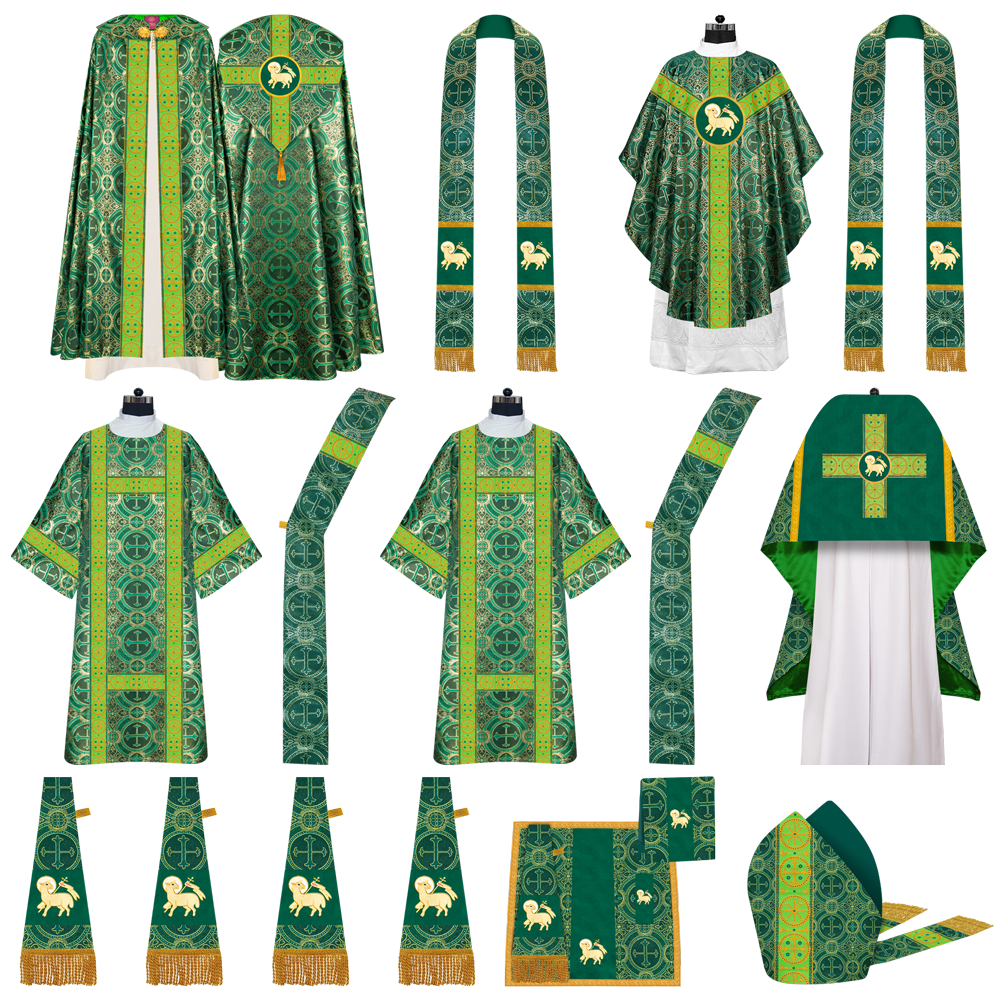 Gothic Highline Mass Set with Embroidered Motif and Trims