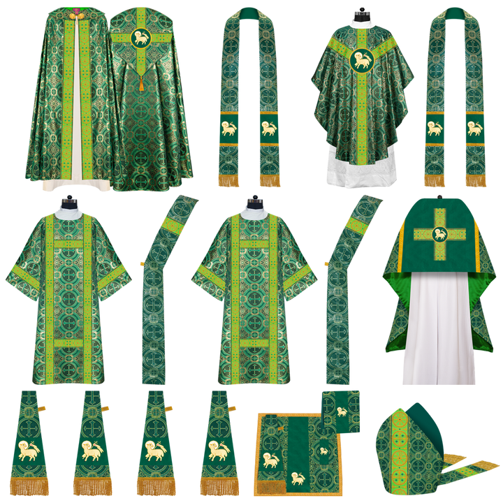 Gothic Highline Mass Set with Embroidered Motif and Trims