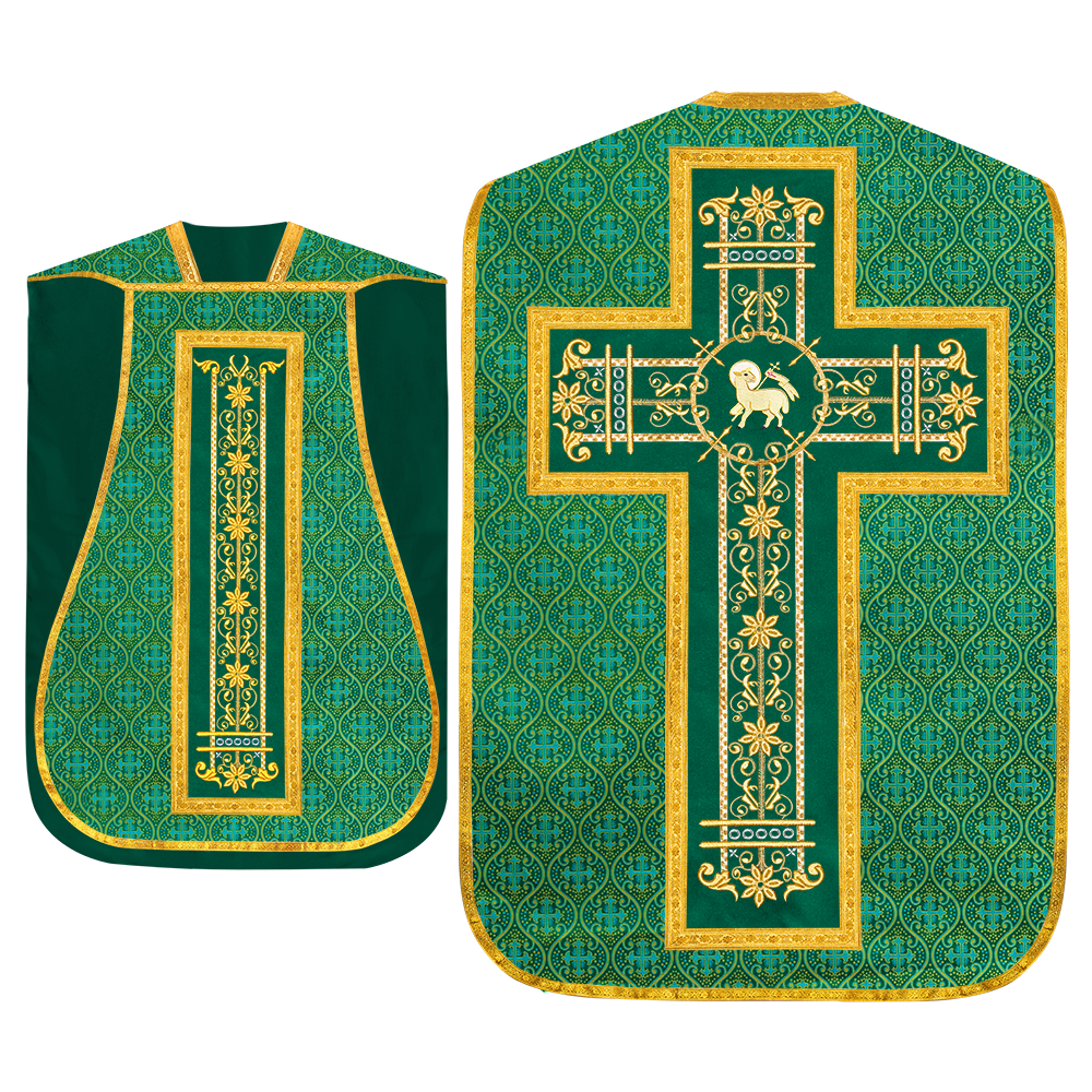 Set of Four Catholic Fiddleback Vestments