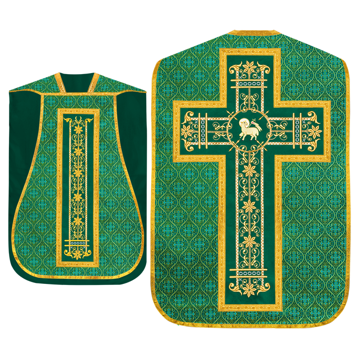 Set of Four Catholic Fiddleback Vestments