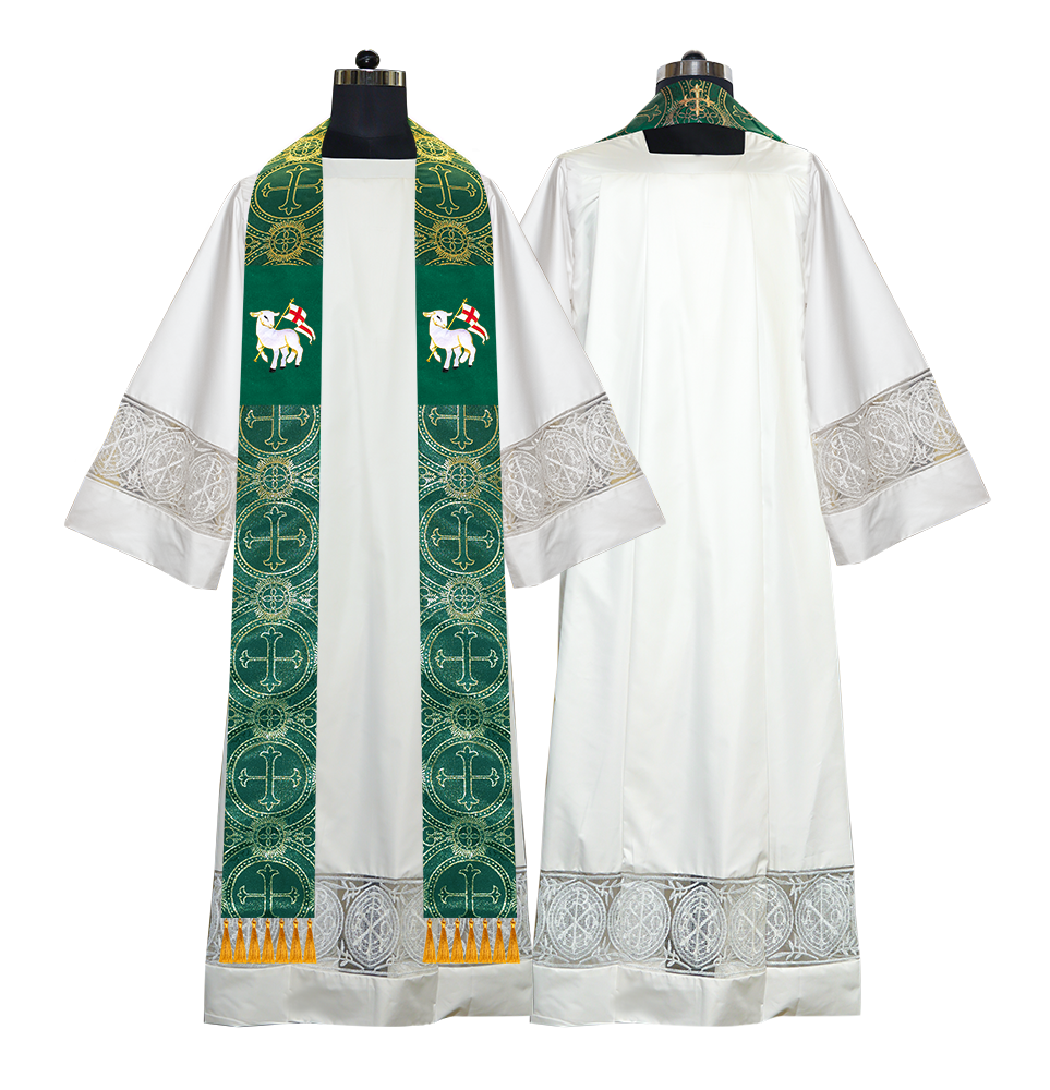 Embroidered Priest Stole with Motif