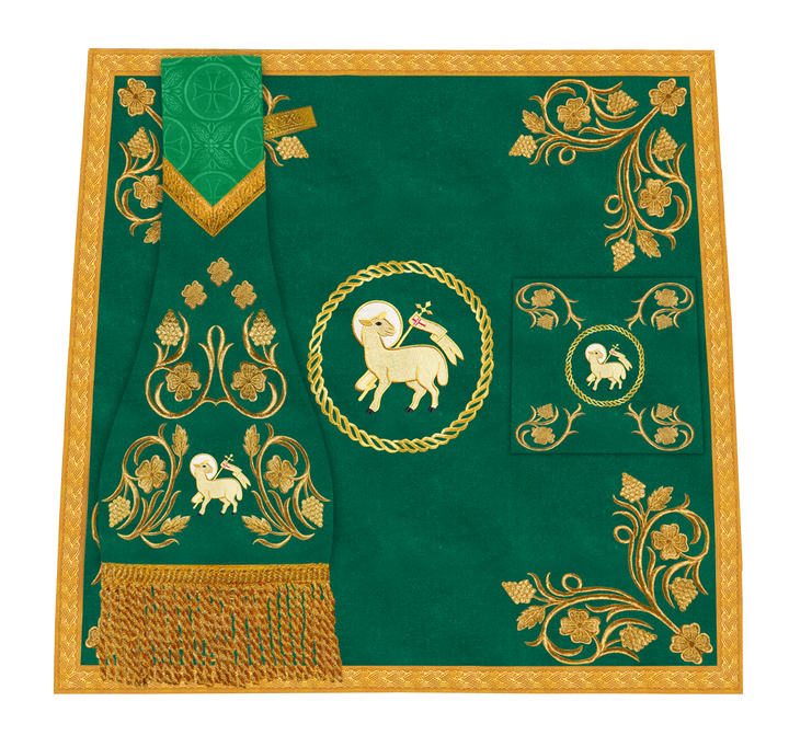 Traditional Liturgical Mass Set with Embroidered Details