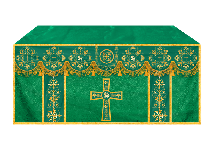 Exquisite Altar Cloth with Intricate Embroidery