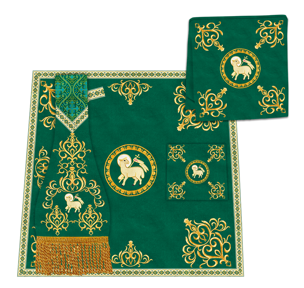 Borromean Chasuble Vestment Adorned With Colour Braids and Trims