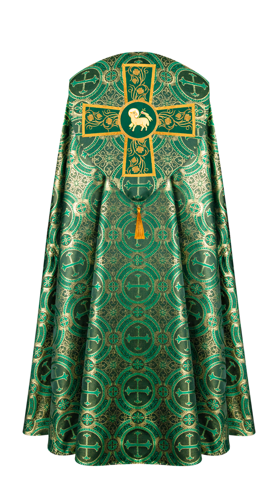 Gothic Cope Vestment with Ornate Embroidery