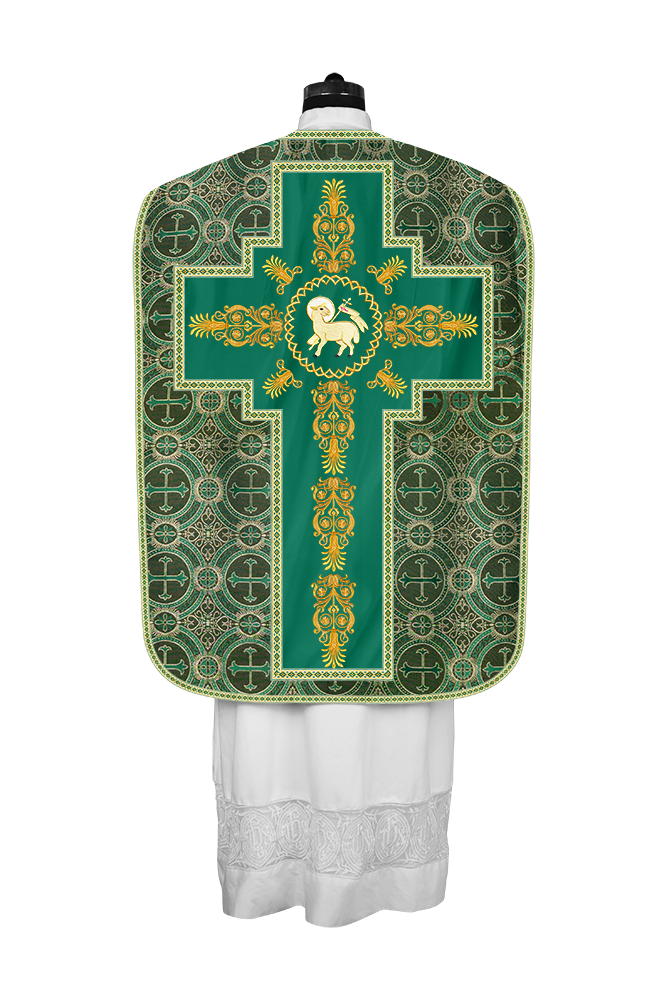 Roman Chasuble Vestments Adorned With Trims