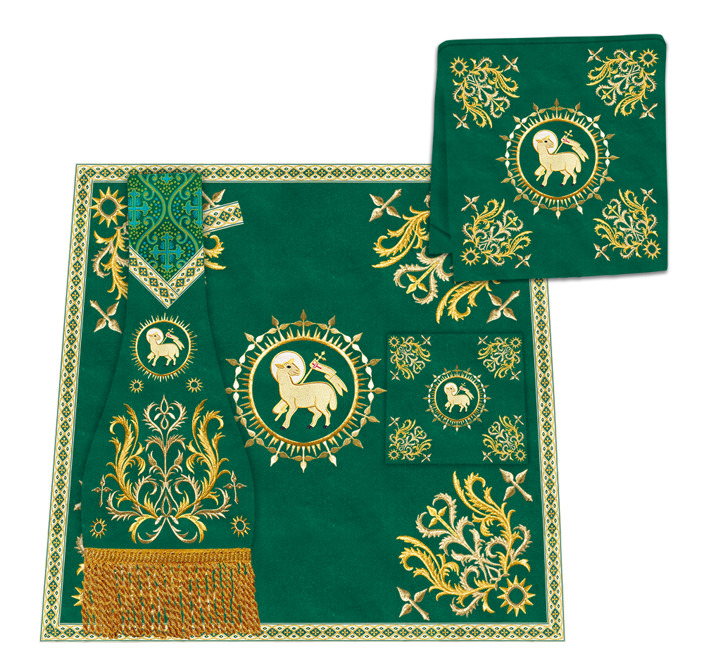 Borromean Chasuble Vestment Enhanced With  Motifs and Trims