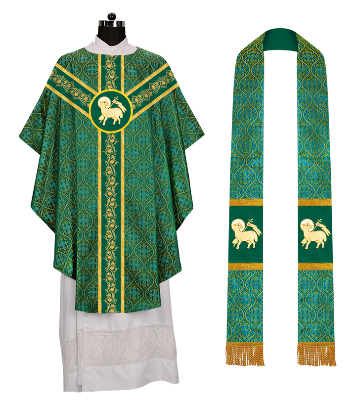 Gothic Chasuble with Grapes Embroidery