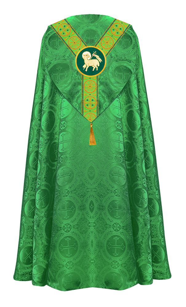 Gothic Cope Vestment with Y Type Embroidered Motif