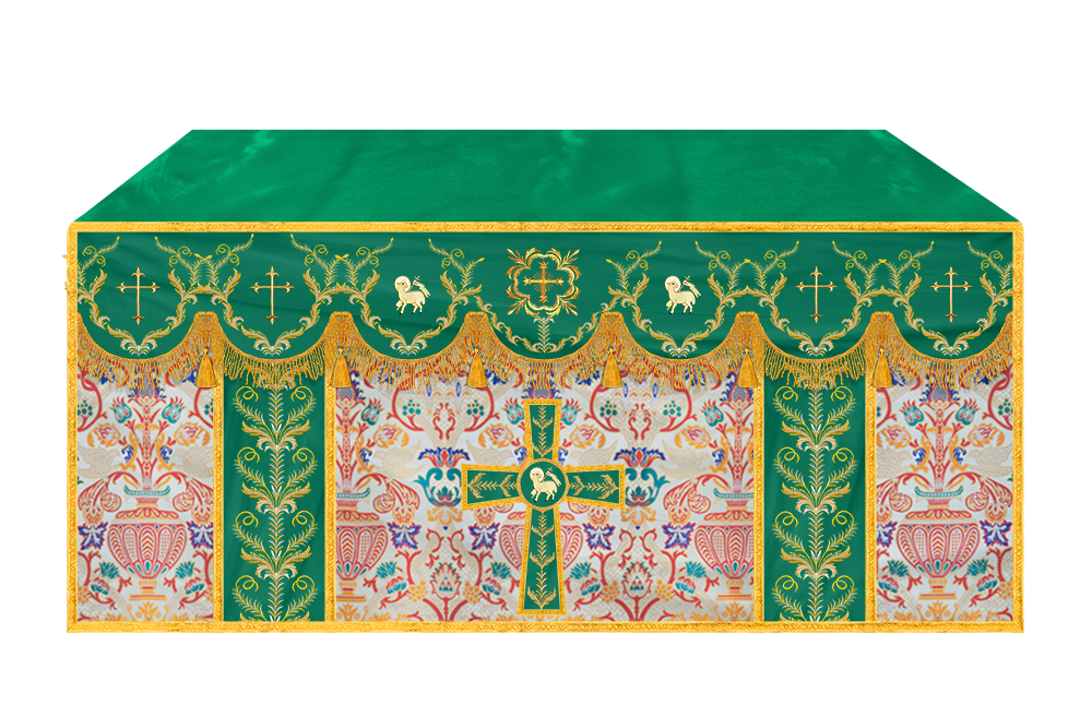 Tapestry Altar Cloth with Liturgical Motif