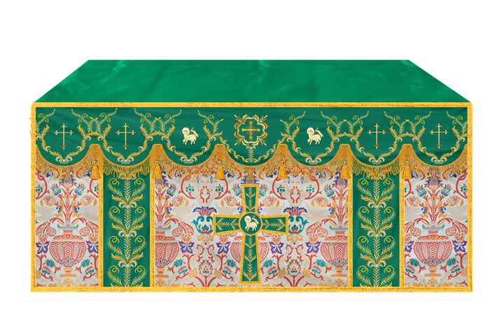 Tapestry Altar Cloth with Liturgical Motif