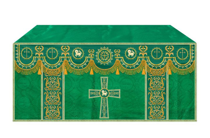 Communion Table Cloth with Embroidered Trims