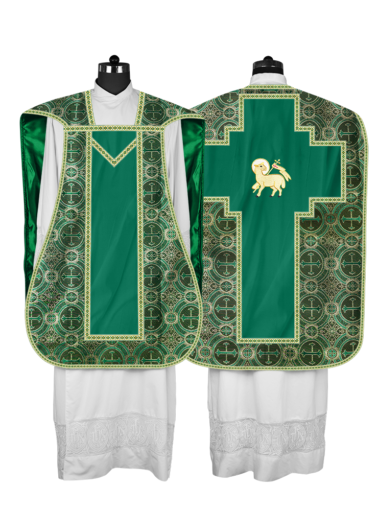 Roman chasuble with Motif and Trims